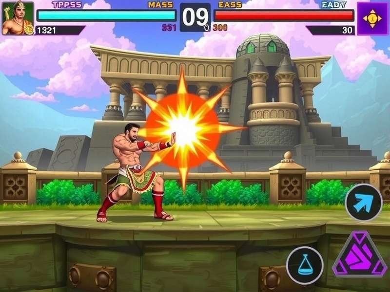 Intense combat in Ashwathama S Power Punch Ashwathama S Power Punch Gameplay Screenshot